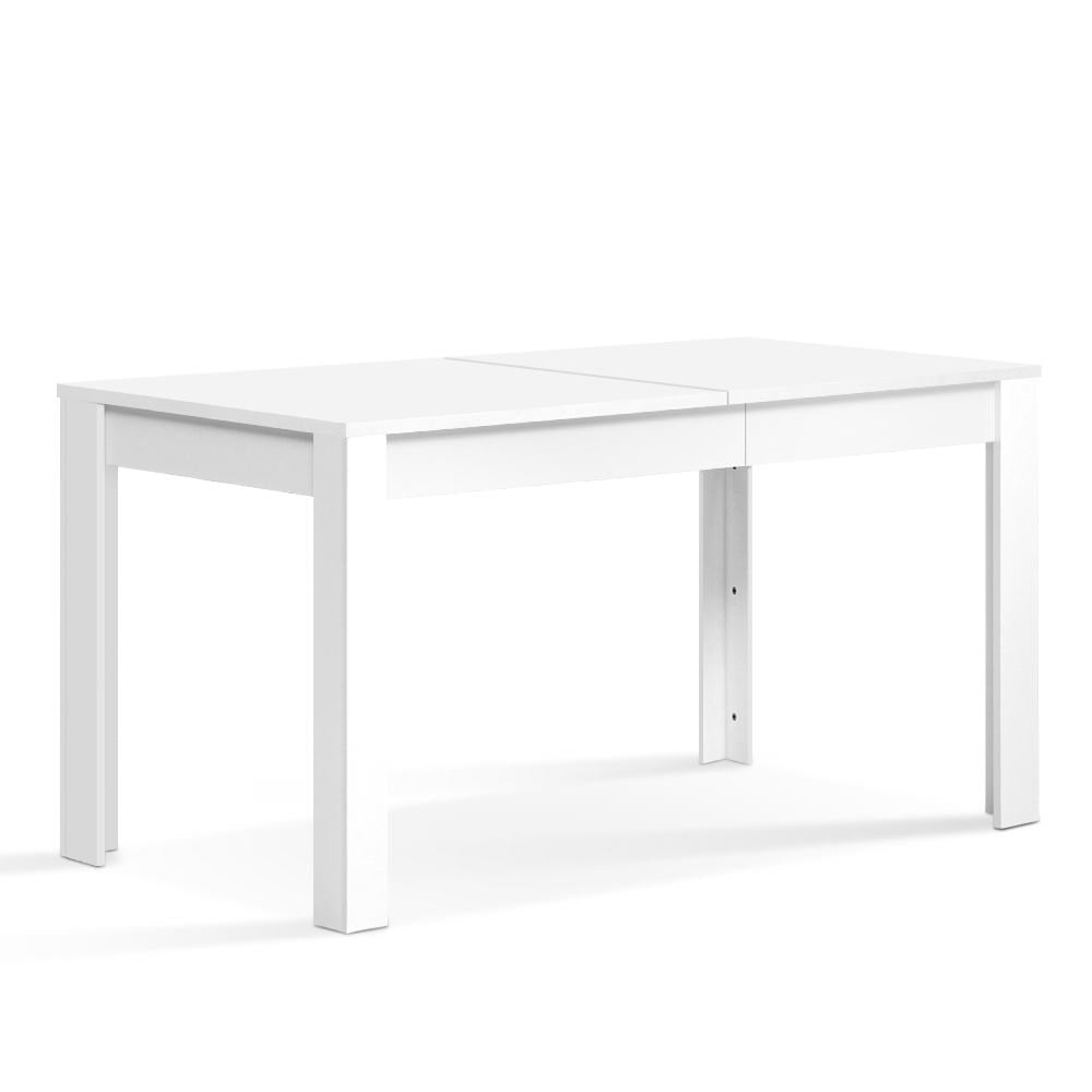 Marlook Dining Table Rectangular 4 Seater 120CM White Natu
