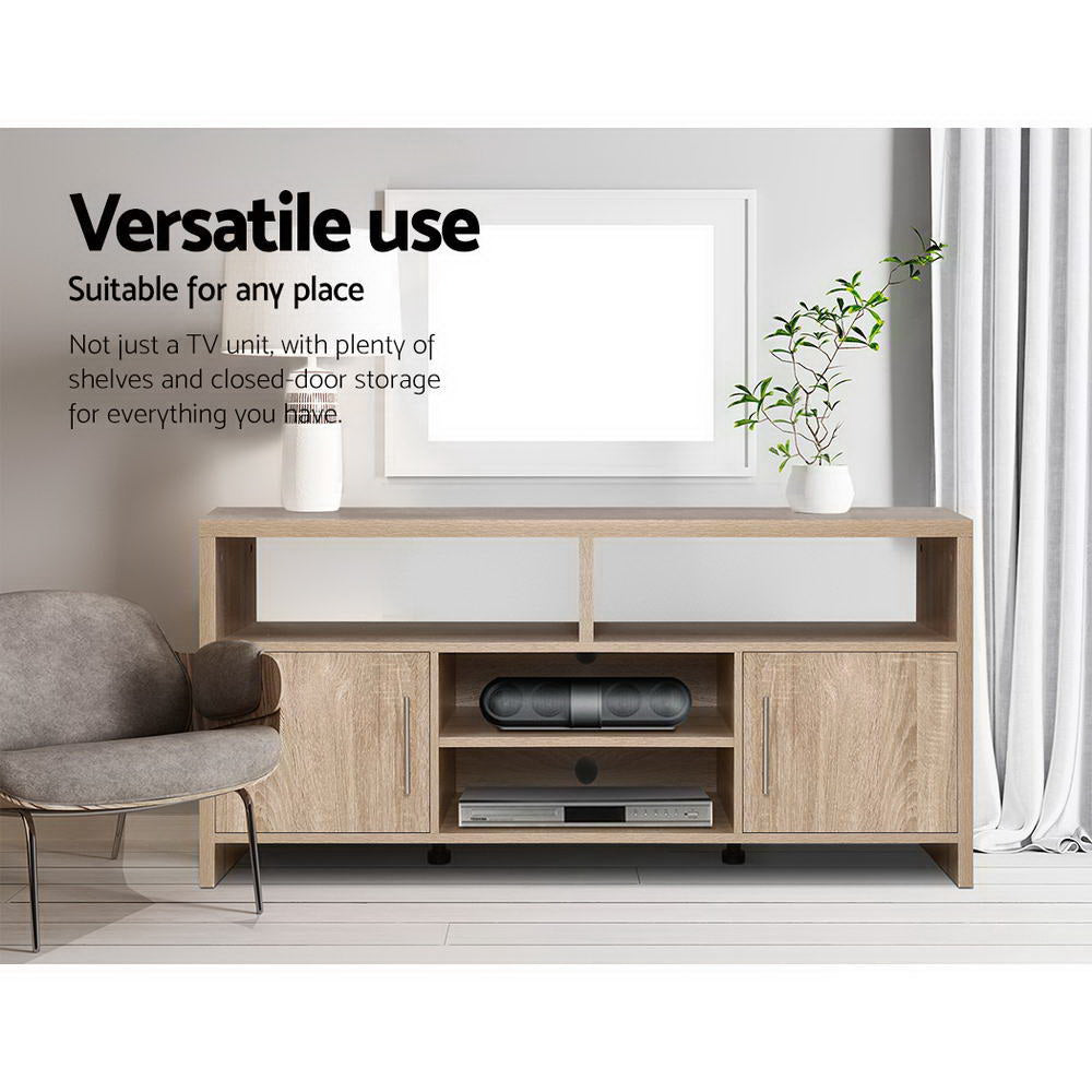 Marlook TV Cabinet Entertainment Unit 140cm Oak Ken