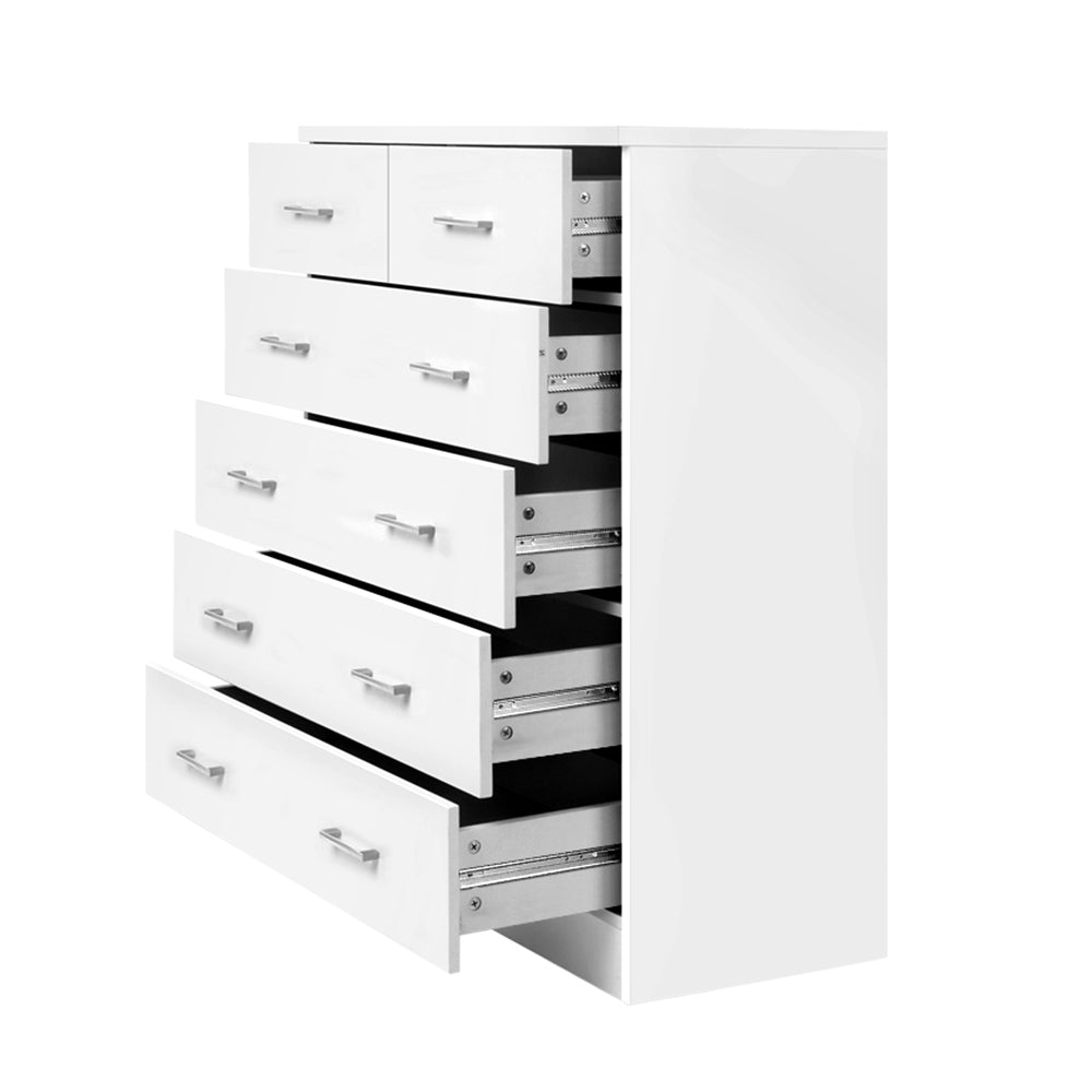 Marlook 6 Chest of Drawers - ANDES White