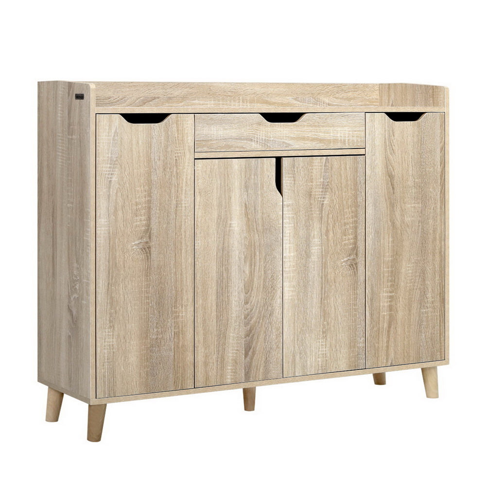 Marlook Shoe Rack Cabinet 26 Pairs Adjustable Pine Cissy