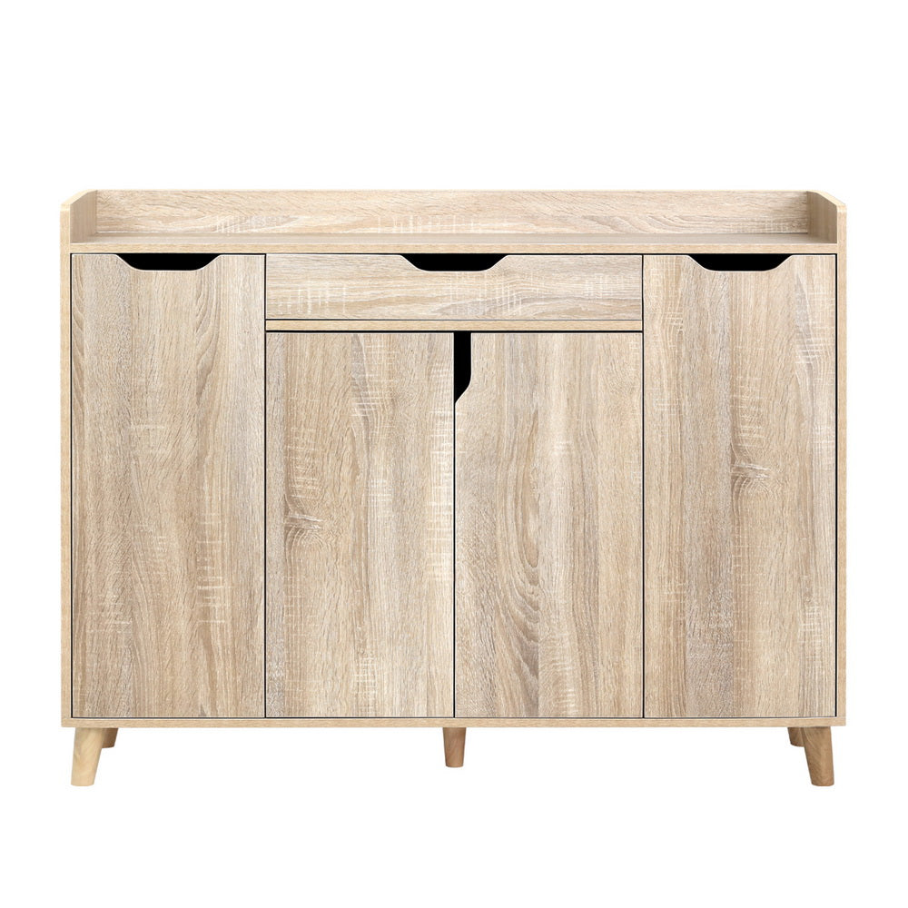 Marlook Shoe Rack Cabinet 26 Pairs Adjustable Pine Cissy