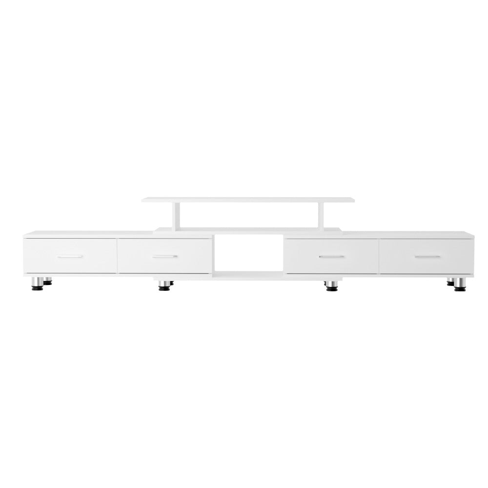 Marlook TV Cabinet Entertainment Unit Extendable 160CM To 220CM White