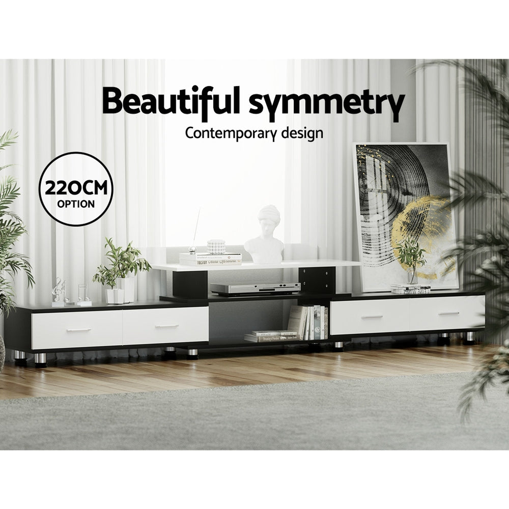 Marlook TV Cabinet Entertainment Unit Extendable 160CM To 220CM