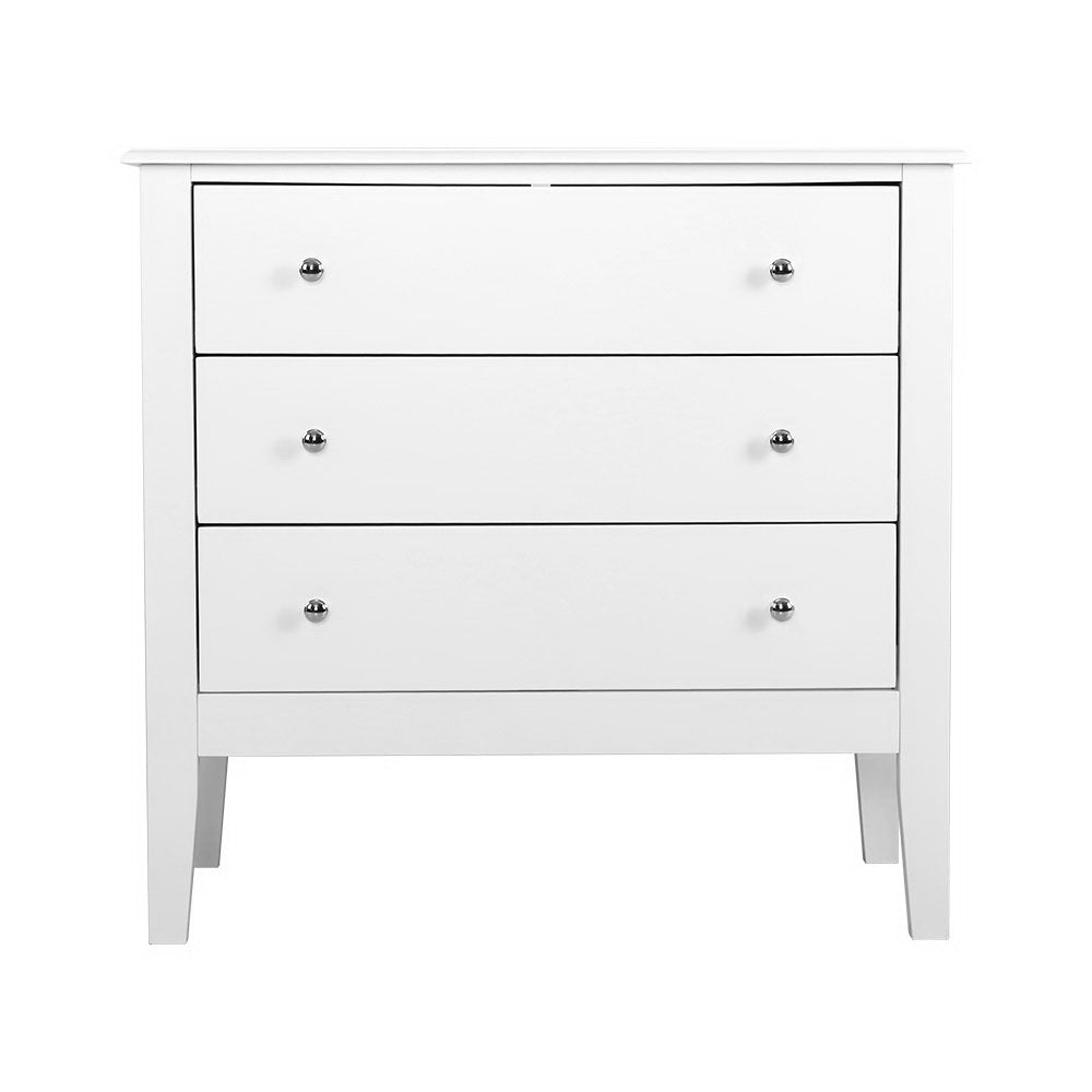 Marlook 3 Chest of Drawers - BRITTANY White