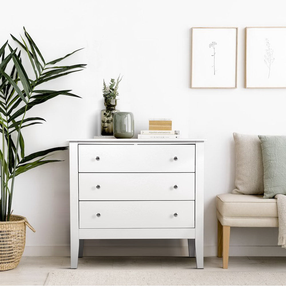 Marlook 3 Chest of Drawers - BRITTANY White