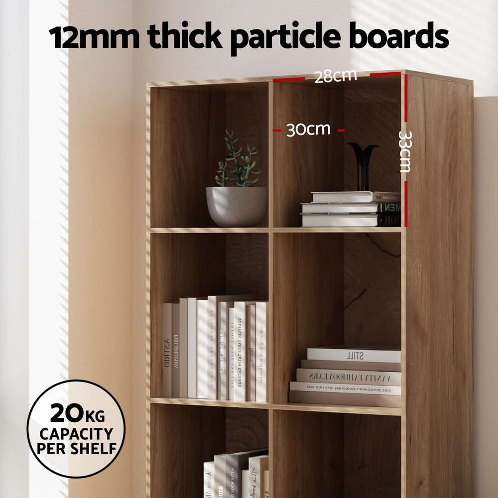 Marlook Bookshelf Bookcase 4 Tiers LEOR Walnut