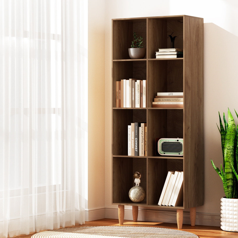 Marlook Bookshelf Bookcase 4 Tiers LEOR Walnut