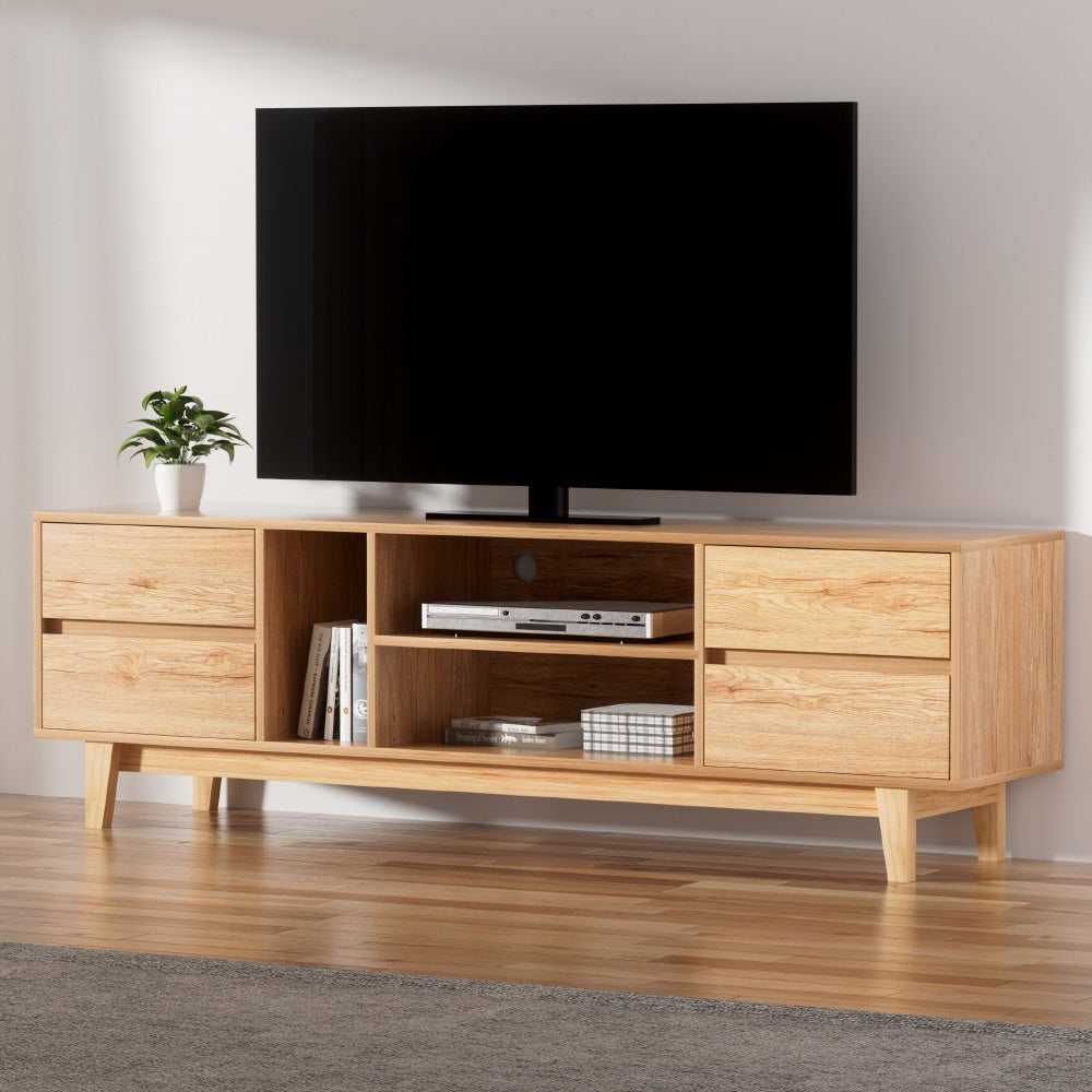 Marlook Entertainment Unit Stand TV Cabinet Storage Drawer Shelf 180cm Wooden