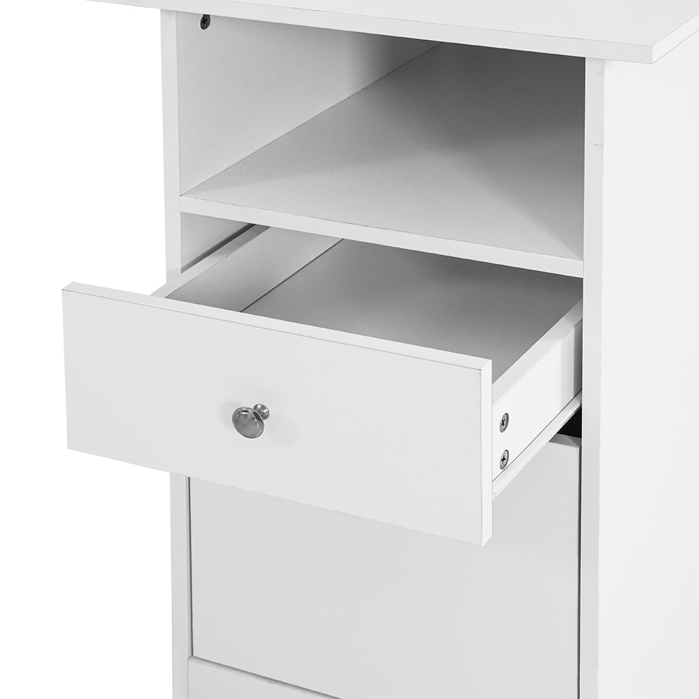 Marlook Corner Computer Desk Office Study Desks Table L-Shape Drawers Tables