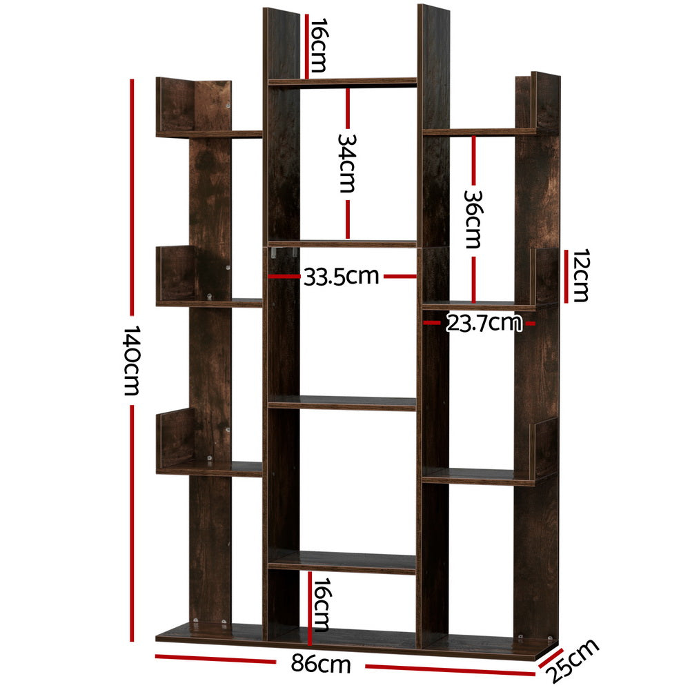 Marlook Tree-Shaped Bookshelf ROMI Walnut