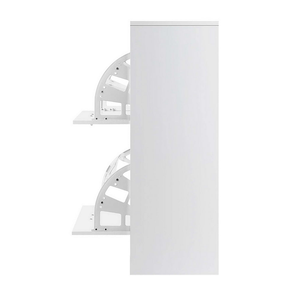 Marlook Shoe Rack Cabinet Adjustable Shelves 24 Pairs White Iris