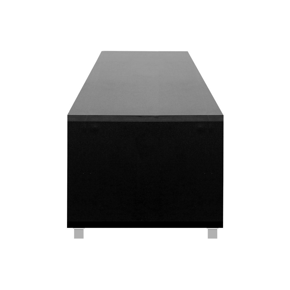 Marlook TV Cabinet Entertainment Unit 190cm Black Danson