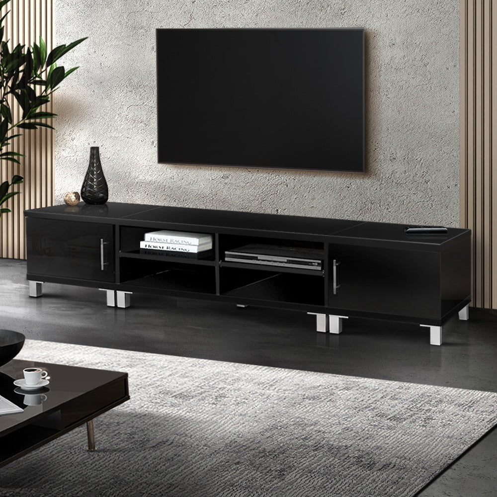 Marlook TV Cabinet Entertainment Unit 190cm Black Danson