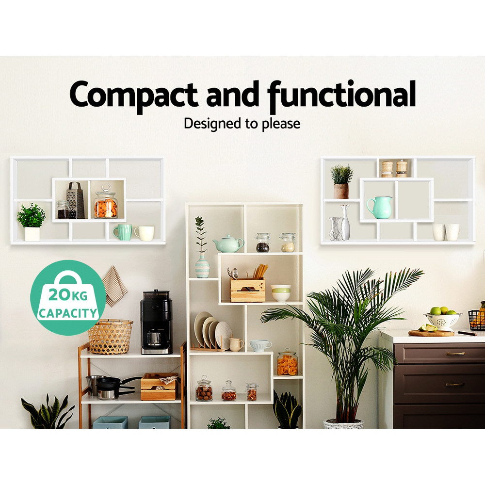 Marlook Floating Wall Shelves Bookshelf White