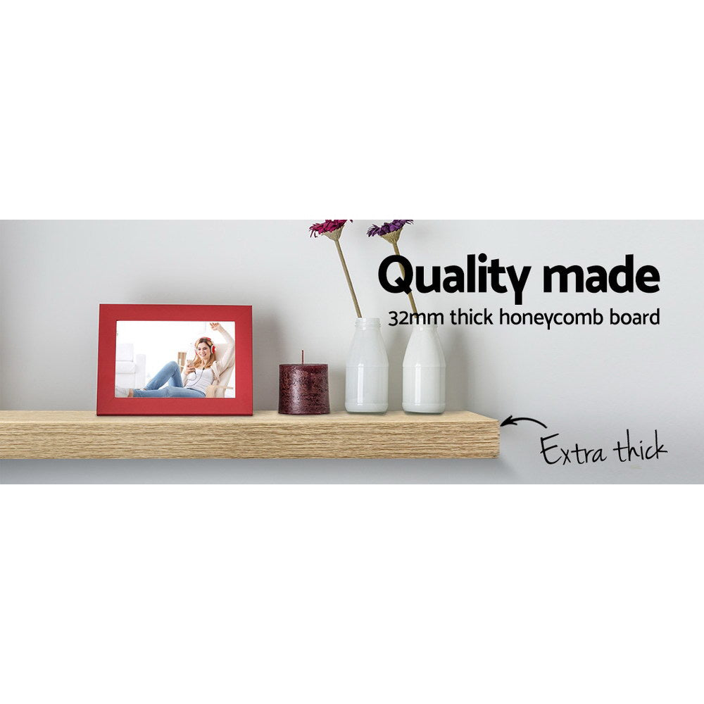 Marlook Floating Wall Shelf Set of 3 Oak
