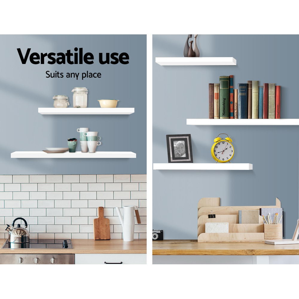 Marlook Floating Wall Shelf Set of 3 White