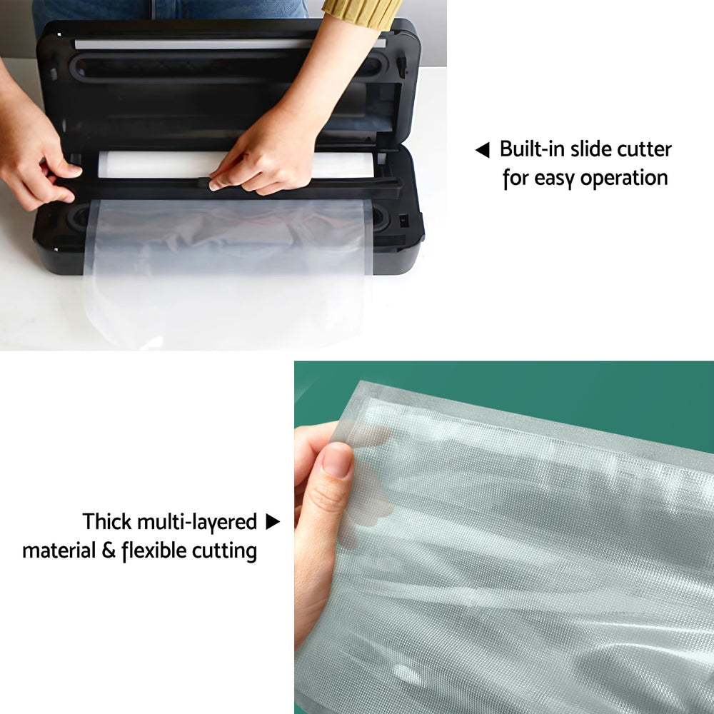 Marlook Food Vacuum Sealer Machine Auto Seal Cutter 5 Modes Storage Bags 28cm 6m 4 Rolls