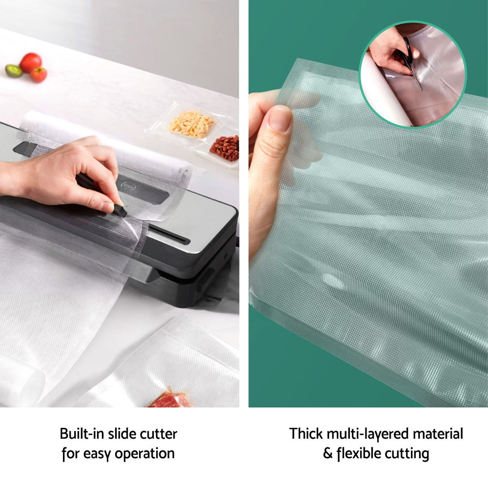 Marlook Food Vacuum Sealer Machine Sealing Cutter 5 Modes Storage Bags 4 Rolls