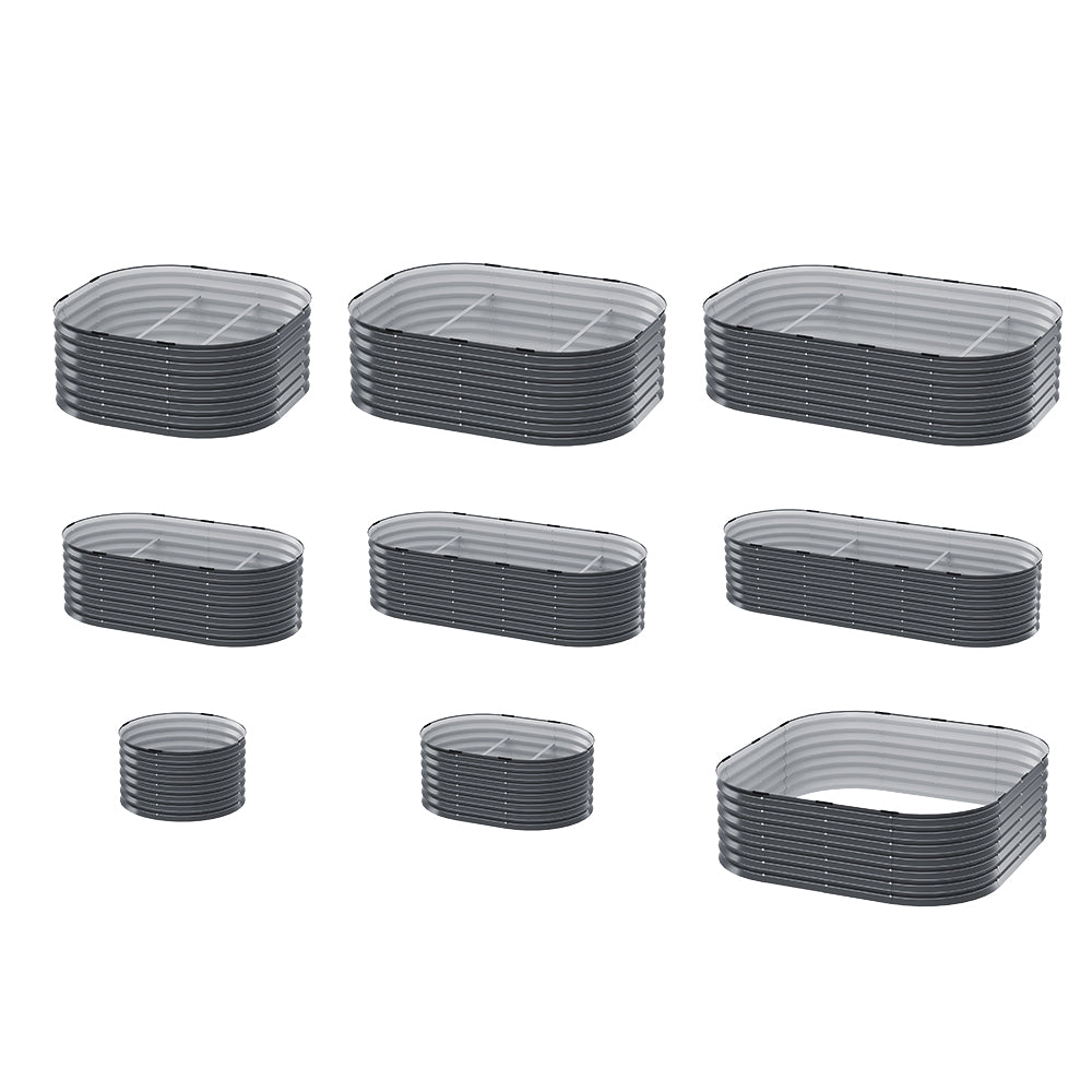 Marlook Garden Bed 9 In 1 Modular Planter Box Raised Container Galvanised