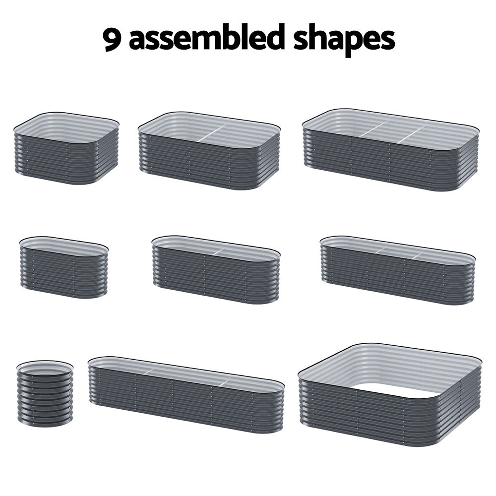Marlook Garden Bed 9 In 1 Modular Planter Box 56CM height