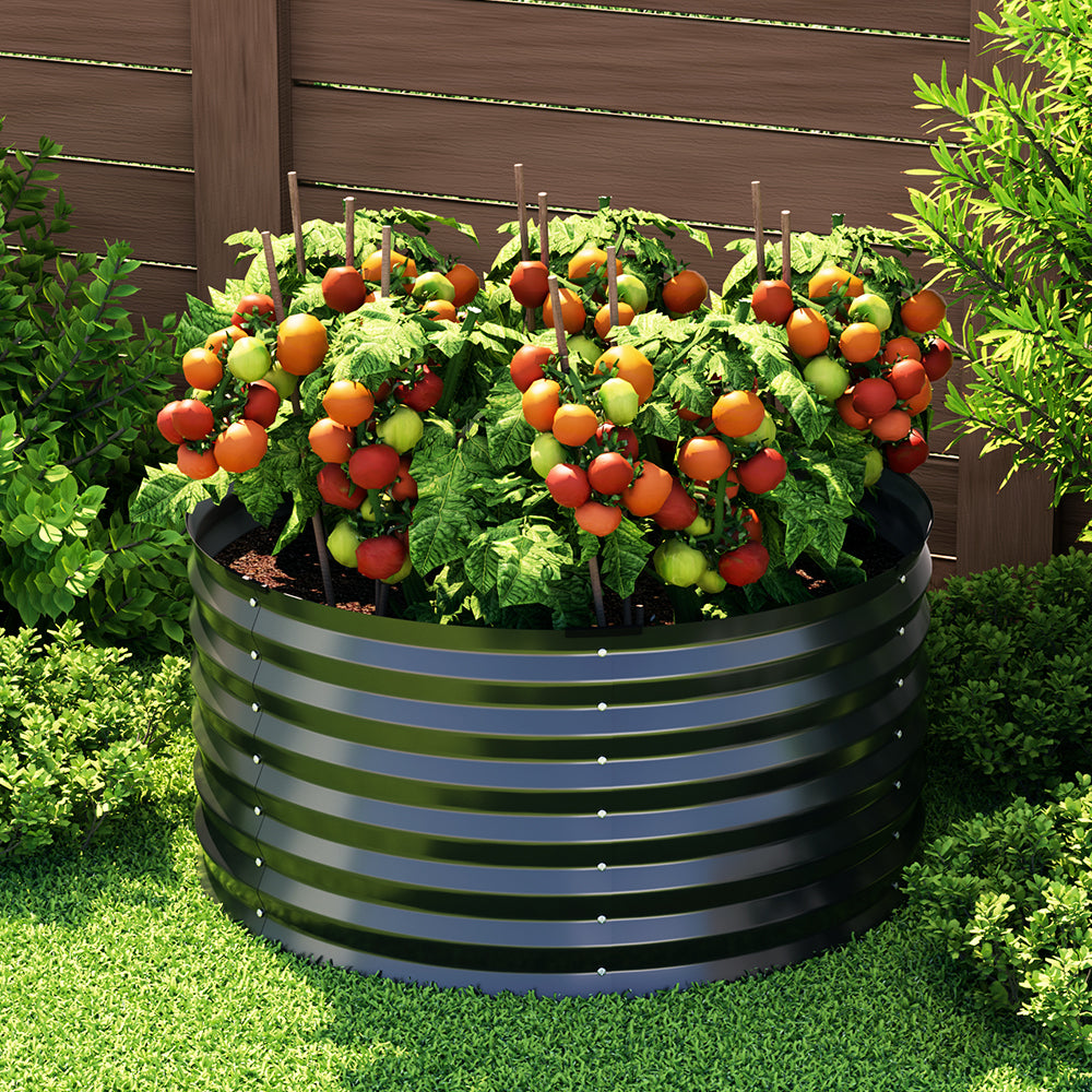 Marlook Garden Bed 90X45cm Planter Box Raised Container Galvanised Steel