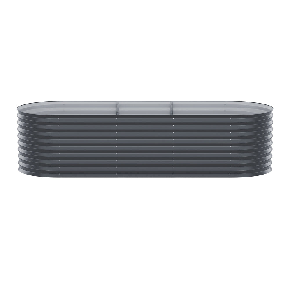 Marlook Garden Bed 240X80X56cm Oval Planter Box