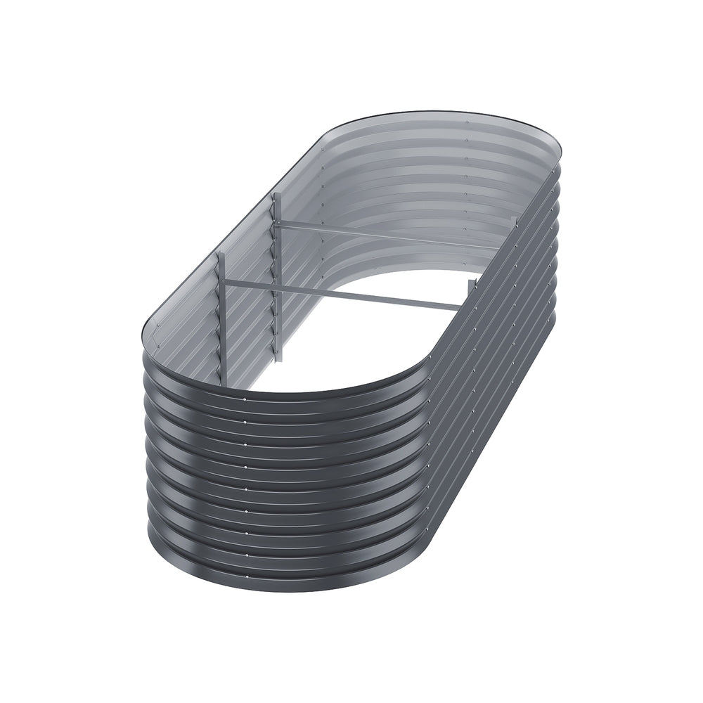 Marlook Garden Bed 240X80X56cm Oval Planter Box