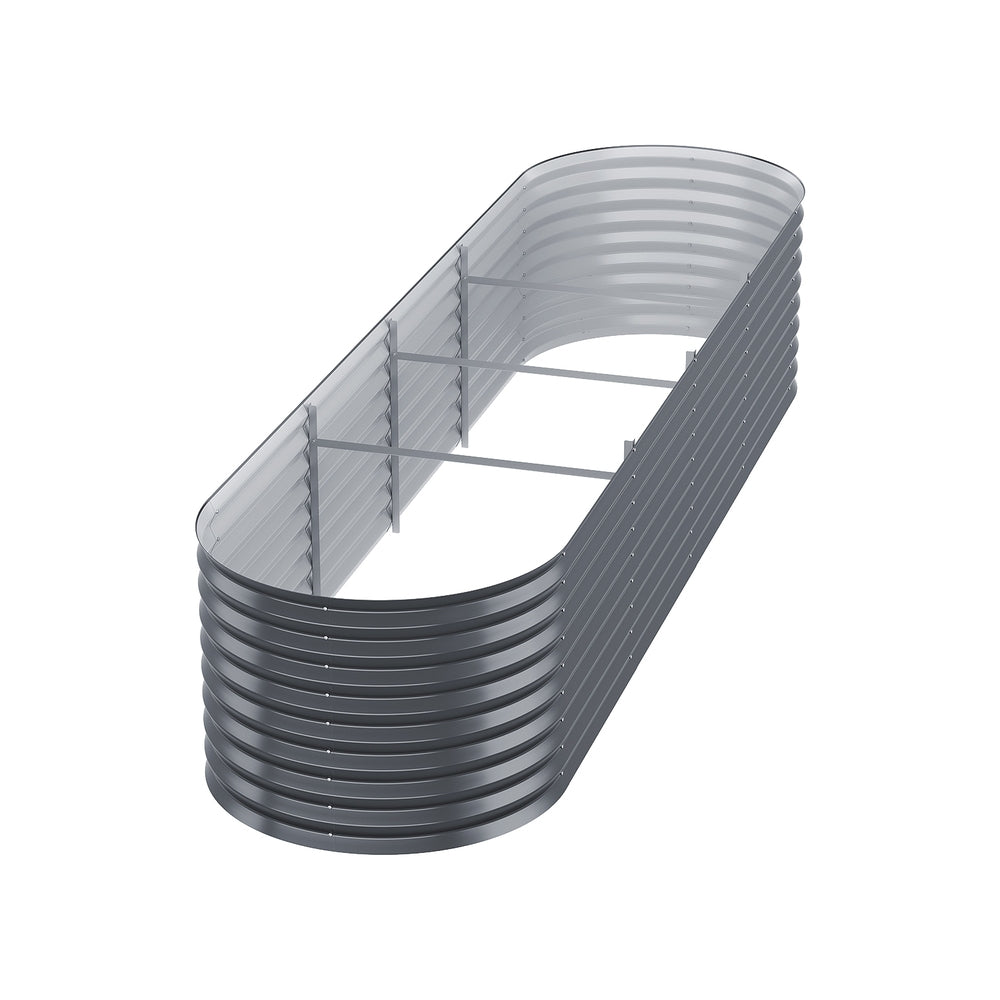 Marlook Garden Bed 320X80X56cm Oval Planter Box