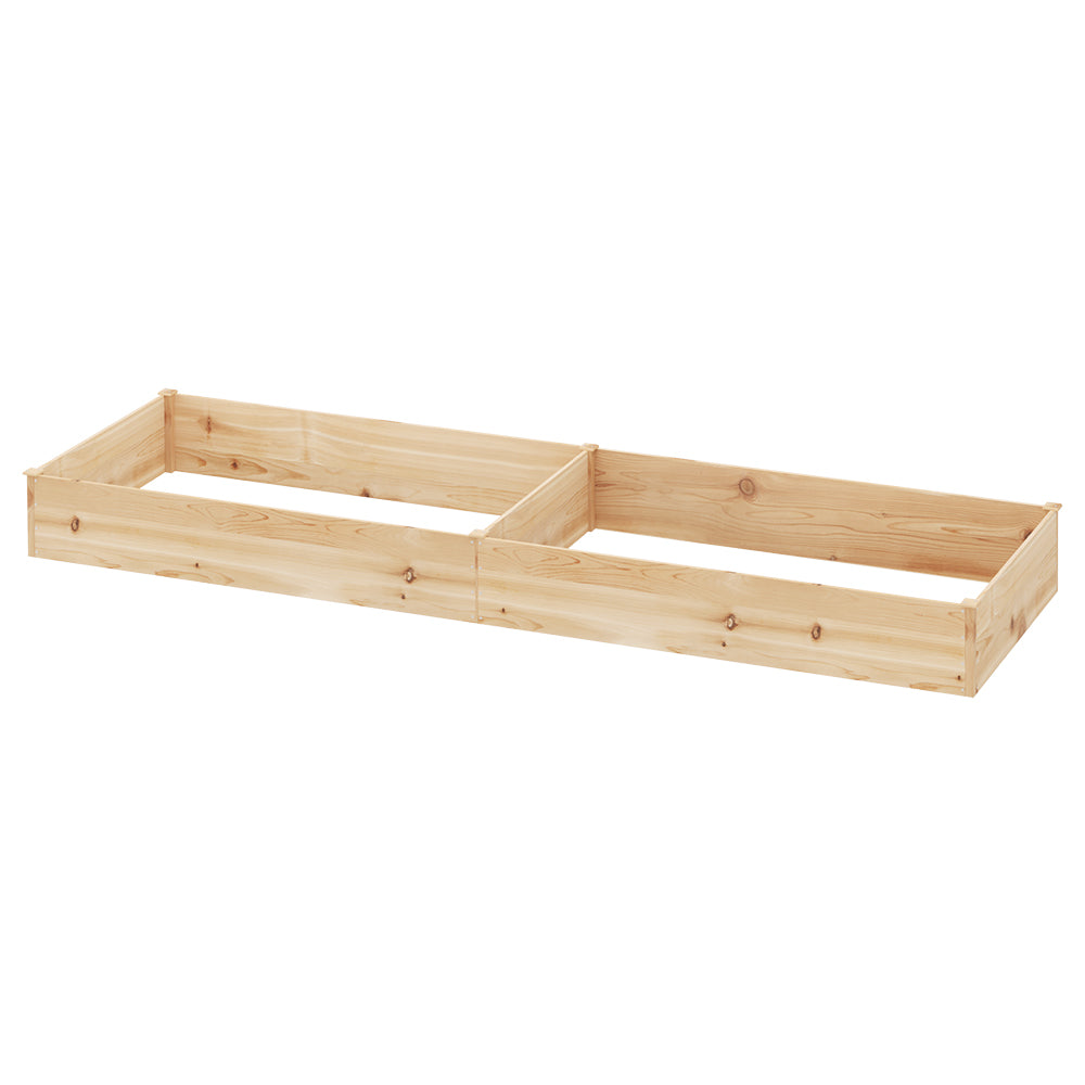 Marlook Garden Bed 150x90x30cm Wooden Planter Box Raised Container Growing