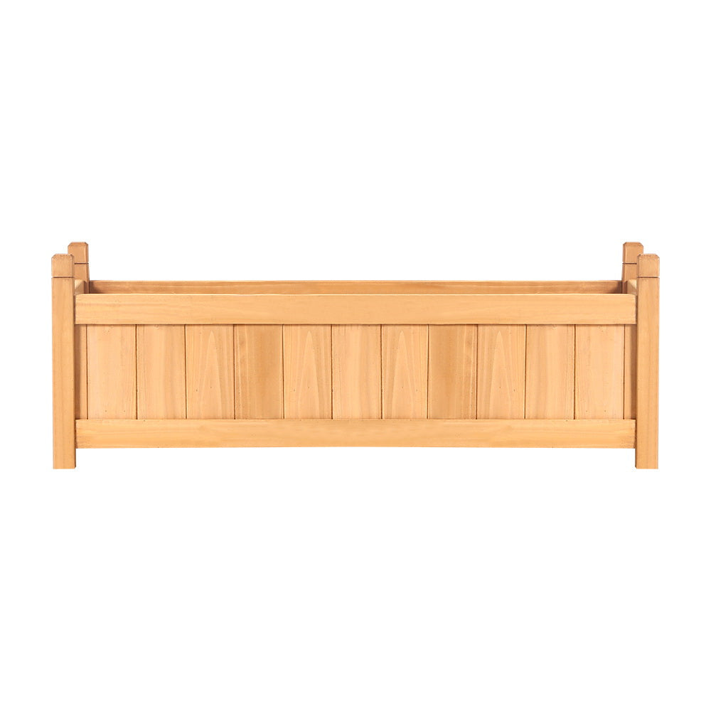 Marlook Garden Bed 90x30x33cm Wooden Planter Box Raised Container Growing