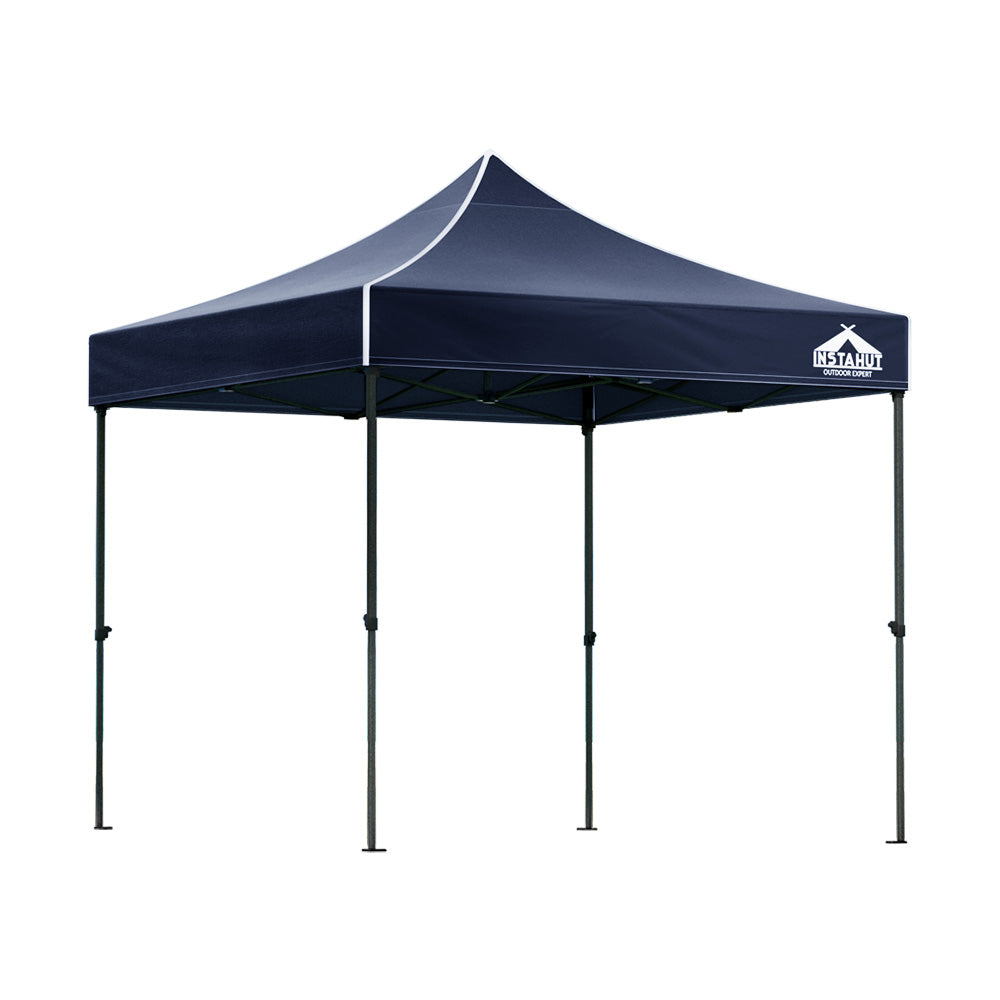Marlook Gazebo Pop Up 3x3m w/Base Podx4 Marquee Folding Outdoor Wedding Camping Tent Shade Canopy Navy