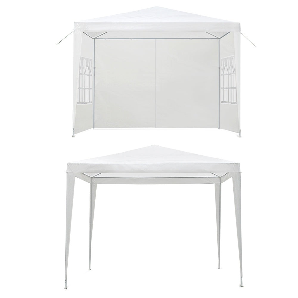 Marlook Gazebo 3x3m Marquee Wedding Party Tent Outdoor Camping Side Wall Canopy Window Panel White
