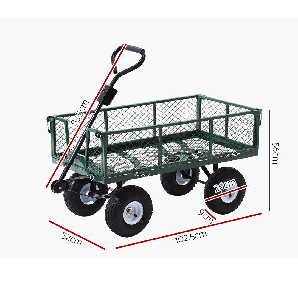 Marlook Mesh Garden Steel Cart - Green