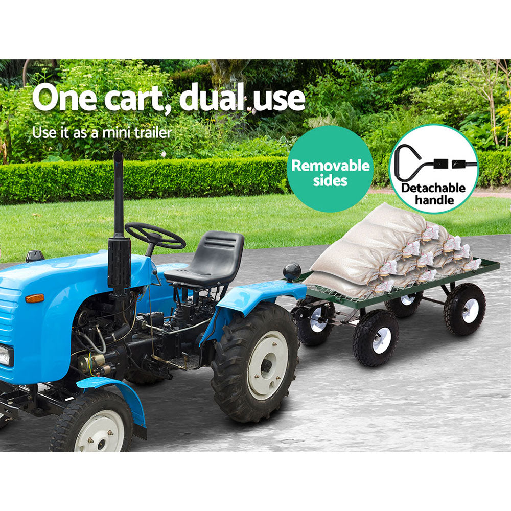 Marlook Mesh Garden Steel Cart - Green
