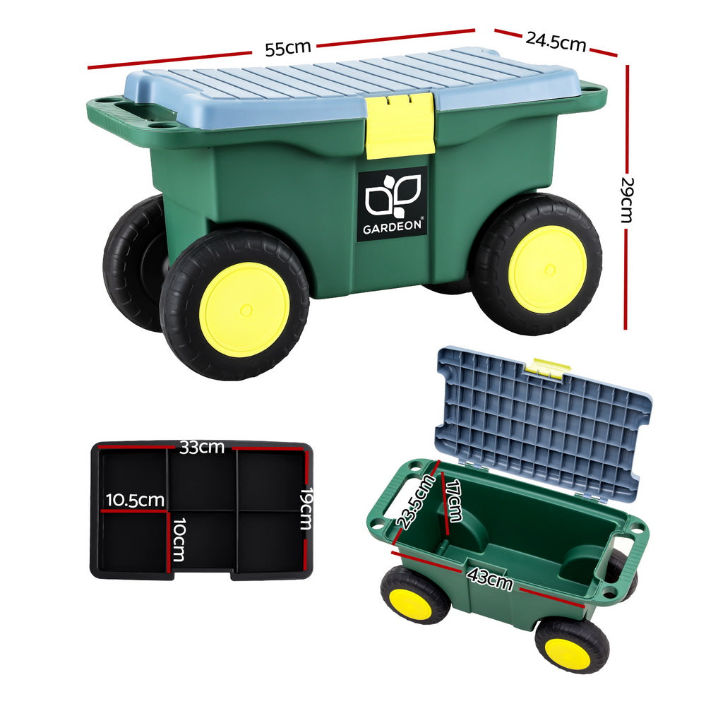 Marlook Garen Tool Storage Cart 3-In-1 Green