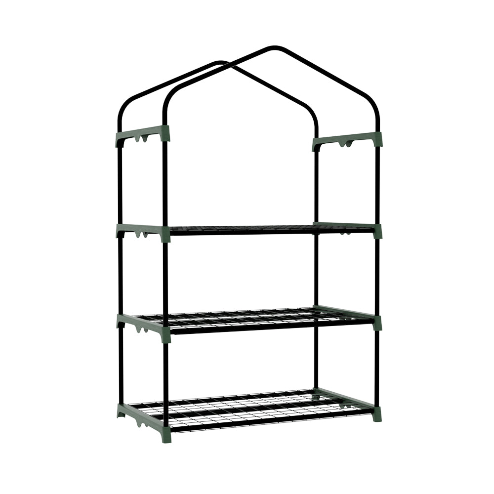 Marlook Greenhouse 3 Tiers Mini Green House Garden Bed Planter Box 1.28x0.7x0.5M
