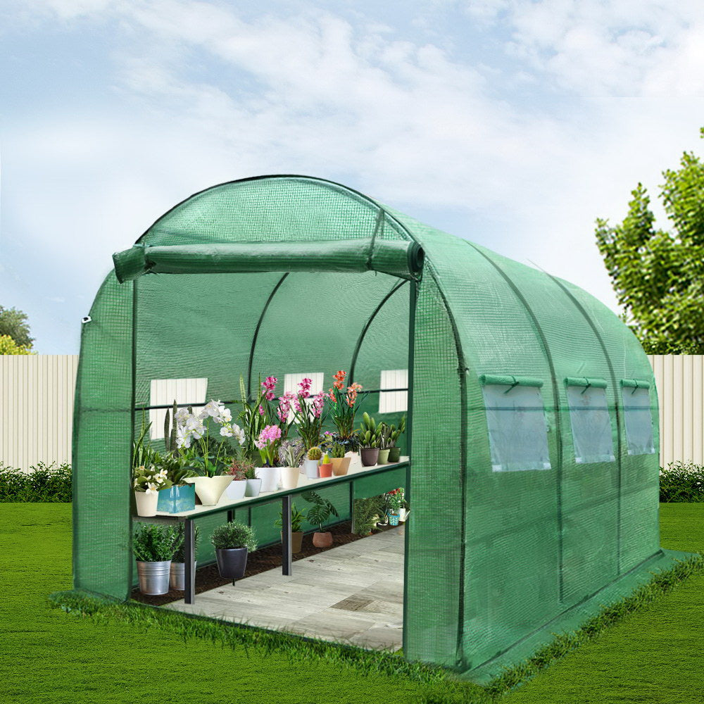Marlook Greenhouse Garden Shed Green House 3X2X2M Greenhouses Storage Lawn