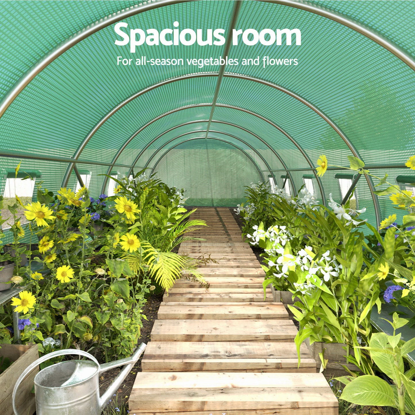 Marlook Greenhouse Walk in Green House Tunnel Plant Garden Shed Dome 9x3x2M