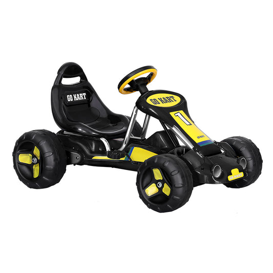 Marlook Kids Pedal Go Kart Ride On Toys Racing Car Plastic Tyre Black