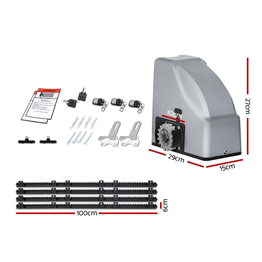 Marlook Automatic Sliding Gate Opener Kit 4M 800KG
