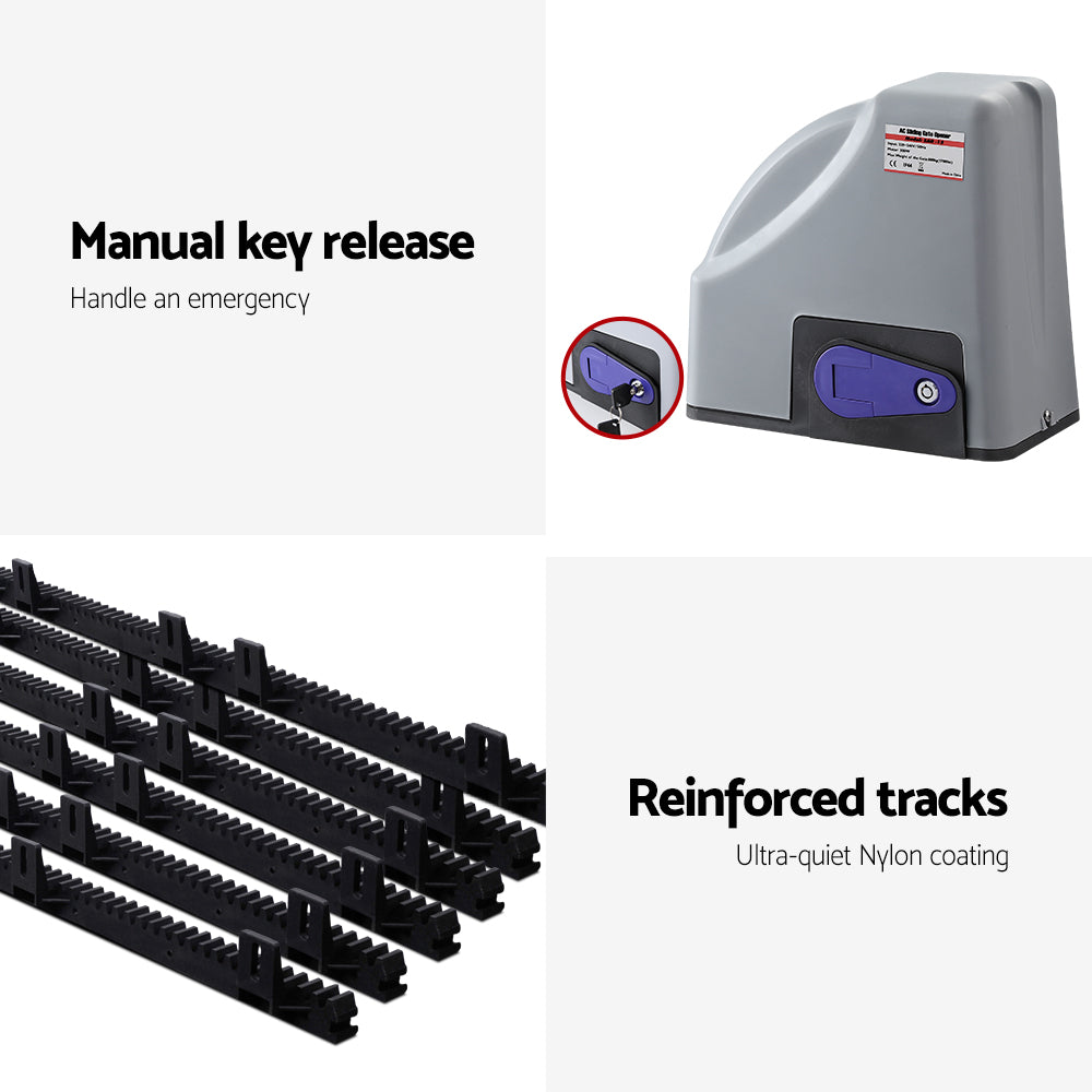 Marlook Automatic Sliding Gate Opener Kit Keypad 6M 800KG