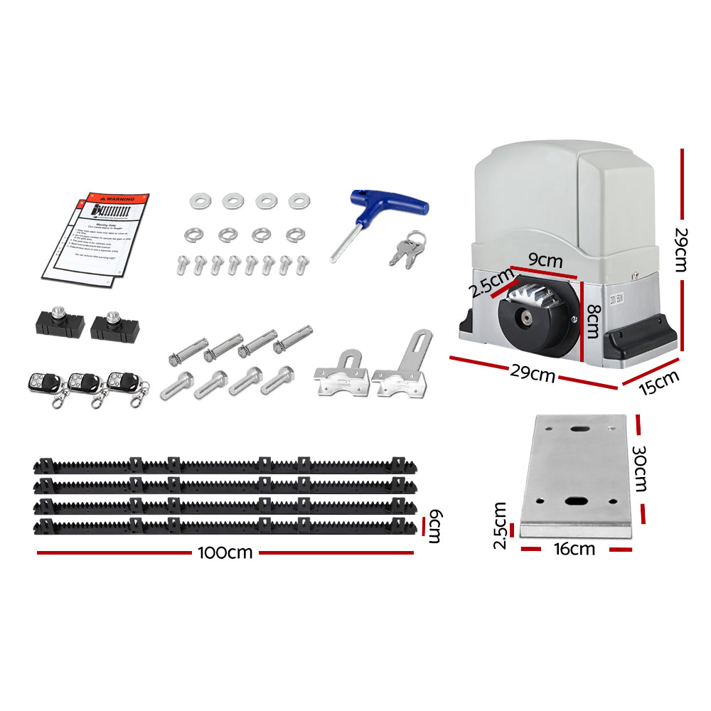 Marlook Electric Sliding Gate Opener 800KG Keypad 4M