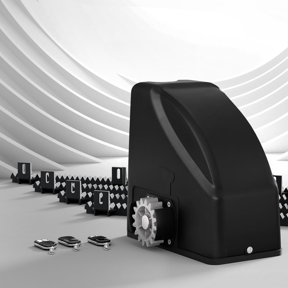 Marlook Automatic Sliding Gate Opener Kit Electric 4M 600KG 3 Control Remotes