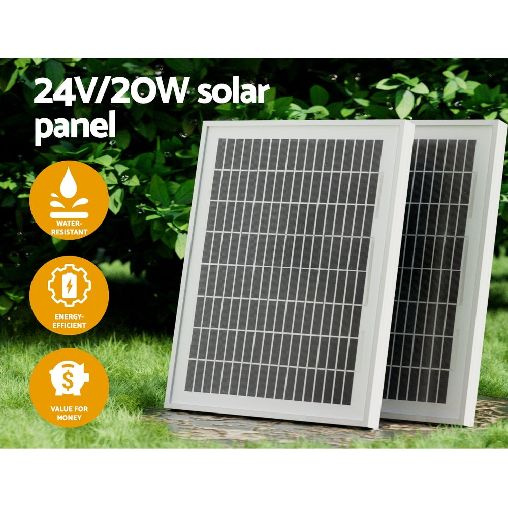 Marlook Single Swing Gate Opener 20W Full Solar Power Automatic 300KG 5M