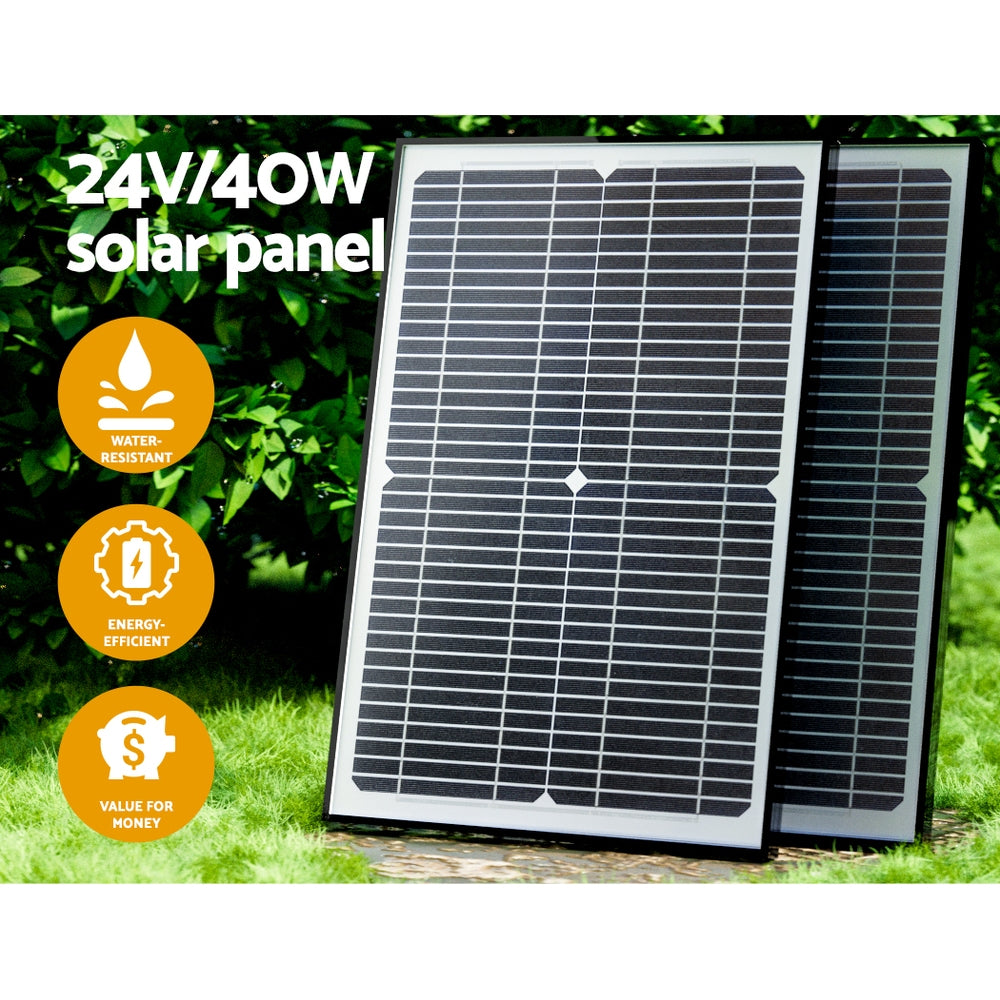 Marlook Single Swing Gate Opener 40W Full Solar Power Automatic 300KG 5M