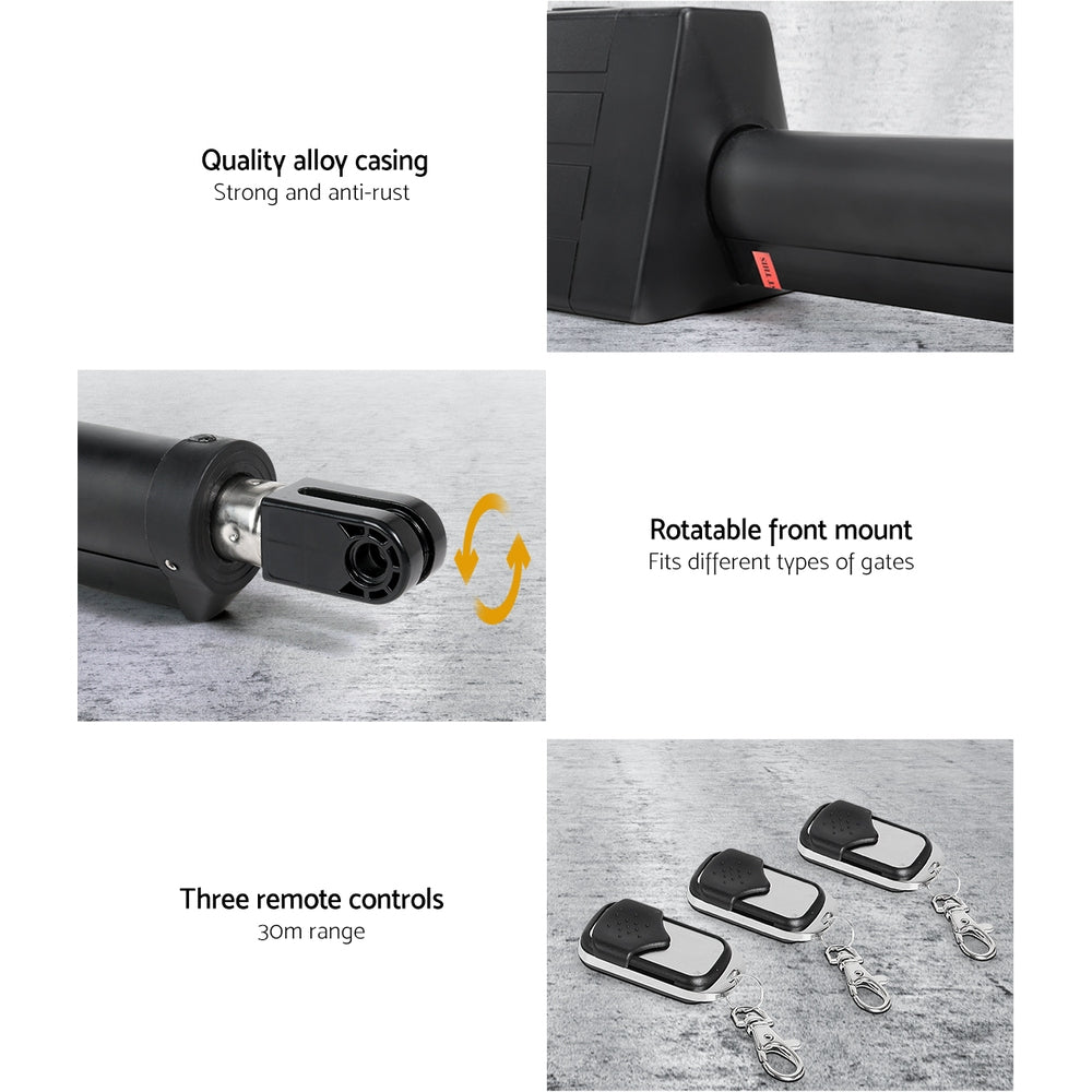 Marlook Single Swing Gate Opener 10W Solar Power Automatic Electric 300KG 5M