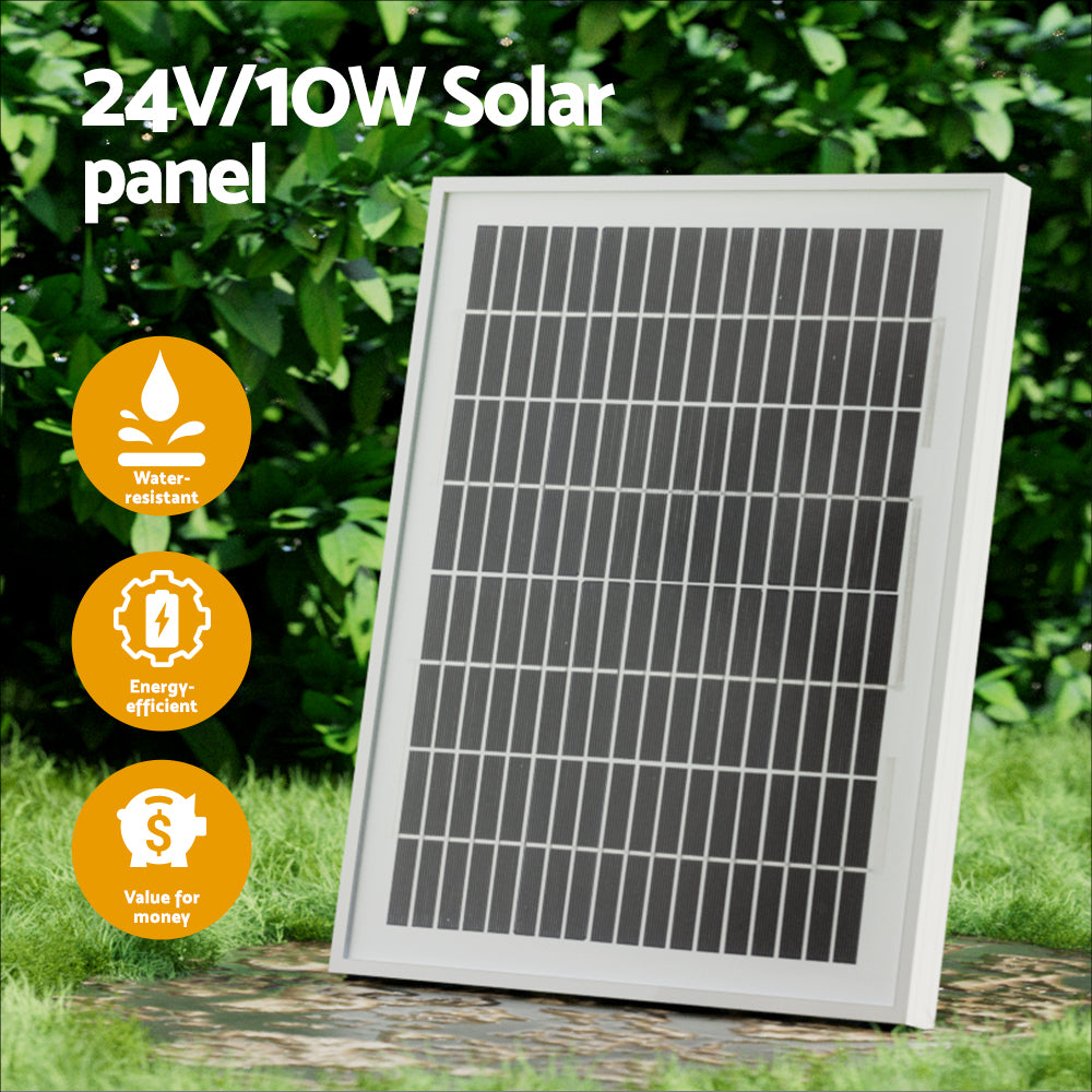 Marlook Dual Swing Gate Opener Automatic Solar Power 10W 600KG 10M