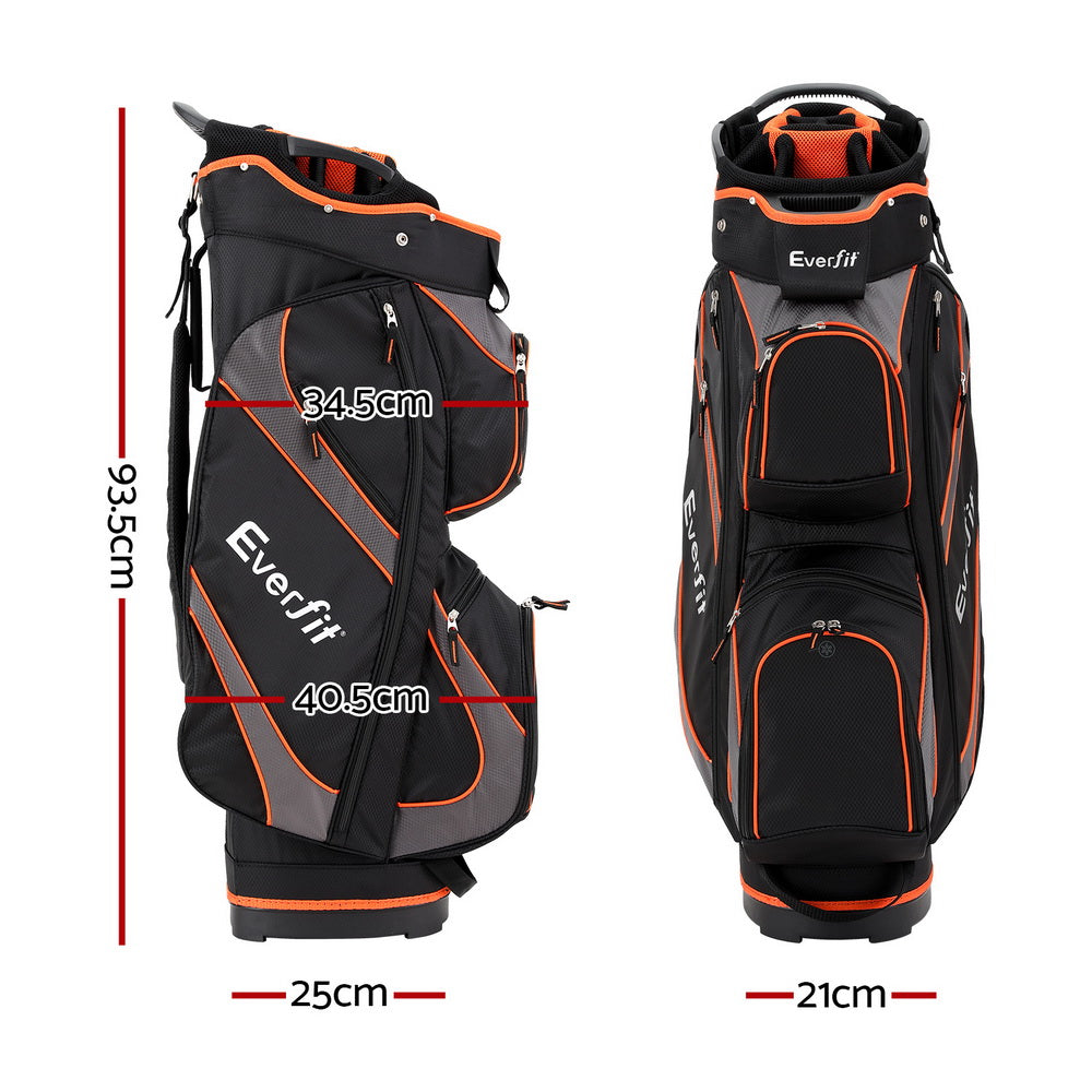 Marlook 14 Ways Dividers Golf Bag Stand Insulated Carry Bag Zippered Rain Cover