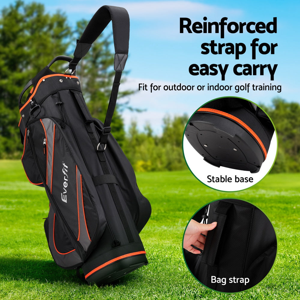 Marlook 14 Ways Dividers Golf Bag Stand Insulated Carry Bag Zippered Rain Cover