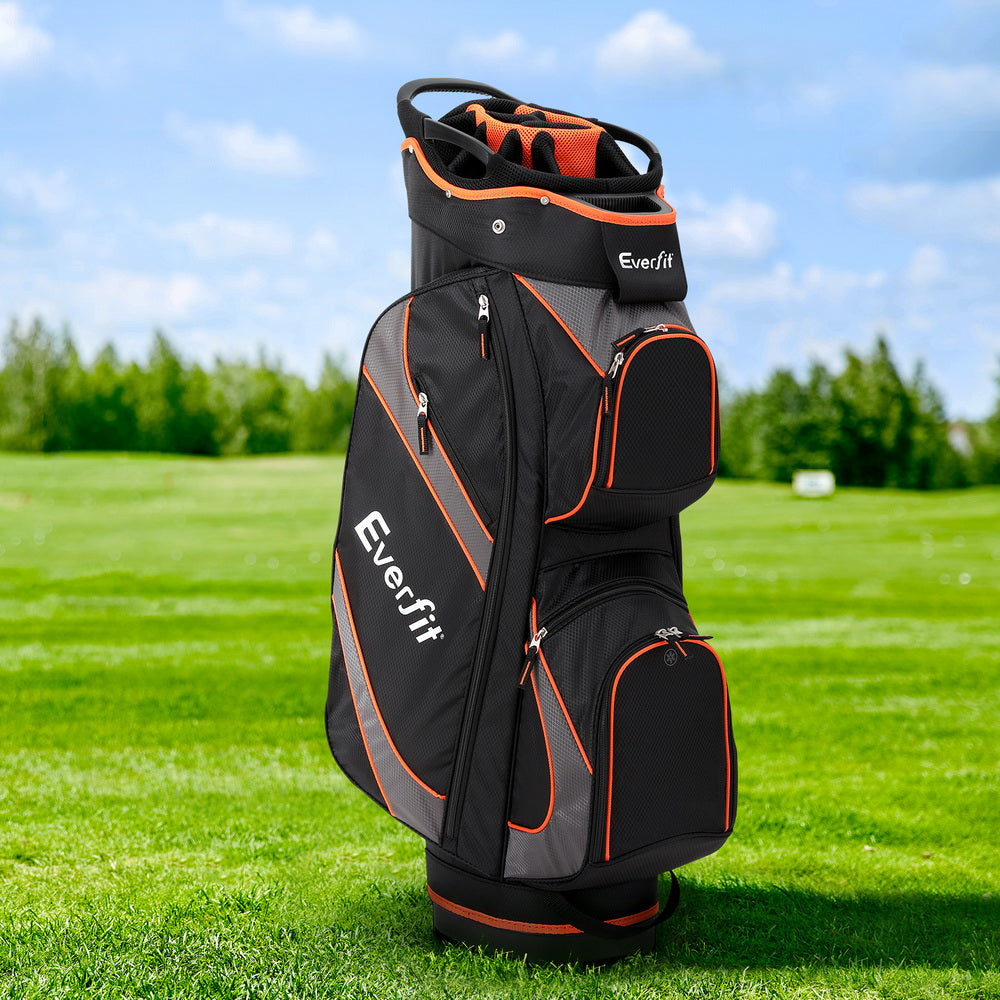 Marlook 14 Ways Dividers Golf Bag Stand Insulated Carry Bag Zippered Rain Cover